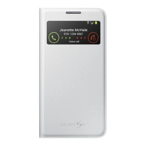 Funda abatible Samsung EF-MI950BWESTA S-View para Galaxy S4 - blanca Foto 4 de 4