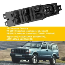 Master Power Window Switch Front Driver Side For 1997-2001 Jeep Cherokee 4 Door