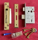 Carlisle Brass 66mm (2.5") Easi T 5 Lever Mortice Sashlock BS3621 Brass Finish