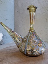 VTG Signed Moser Antique Blown Hand Painted A...