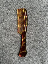Vintage GOODY Comb 8.5" Tortoise Turtle Shell Giraffe Design Plastic Handle