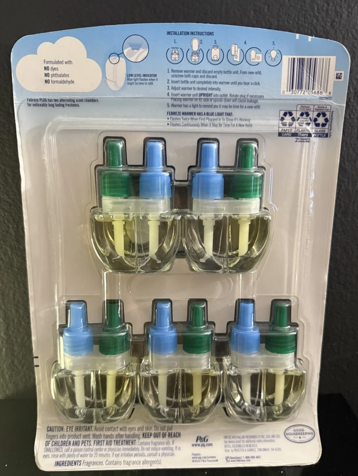 Ambientador perfumado Febreze Winter Spruce Plug In Refills — Paquete de 5 Foto 2 de 2