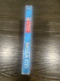 Joe Montana's NFL Football (Sega CD, 1993) Booklet Registration Case Disc As Is