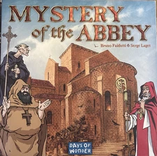 Mystery At The Abbey Board Game 7001 2003 Days Of Wonder InComplete