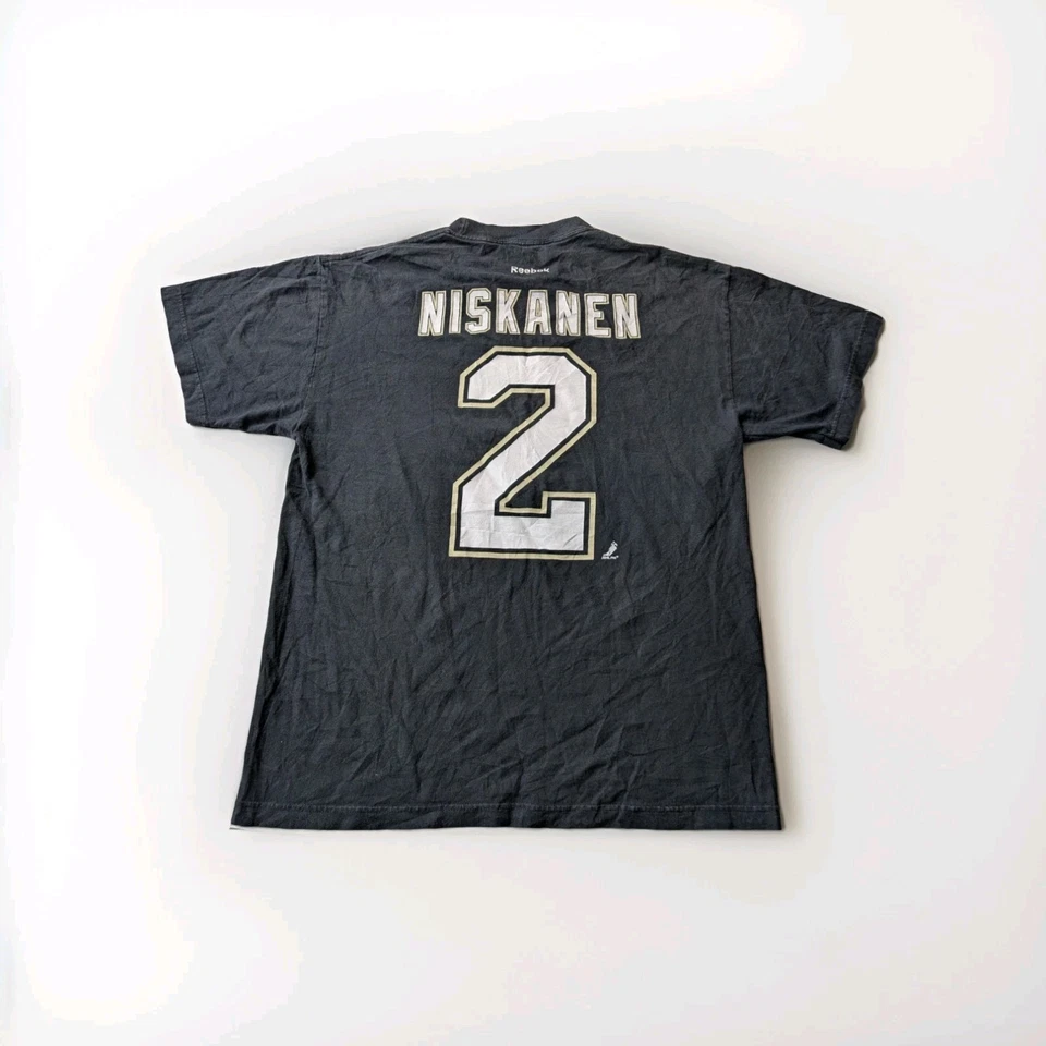 NHL Reebok Pittsburgh Penguins Niskanen 2 T-Shirt Schwarz L Herren Hockey Fan - Bild 3 von 4