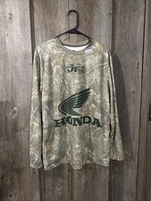 Mens Honda Jersey Shirt Camo Long Sleeve JT Racing USA Wing Logo Motocross L