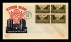 Dr Jim Stamps 3c Army Block First Day Cover Cachet Craft Sgt Ken Boll Cachet