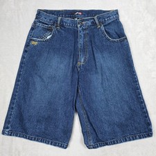 X Games Shorts Mens 20 Blue Denim Baggy Jean Skateboard Hip Hop Y2K Streetwear