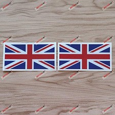 4'' UK Flag Union Jack Decal Sticker - 2X Reflective - Car Vinyl