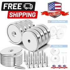 Neodymium Cup Magnets, Rare Earth Magnets with Heavy Duty, Hold up to 110 Lbs...