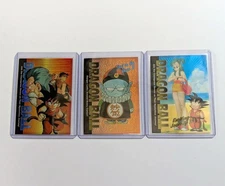 3X DRAGON BALL 1996 Chromium Card Lot JPP/Amada Bird Studio RARE
