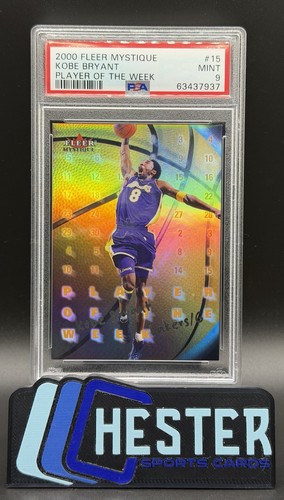 KOBE BRYANT - 2000-01 Fleer - Player of the Week #15 PW Lakers HOF - PSA 9