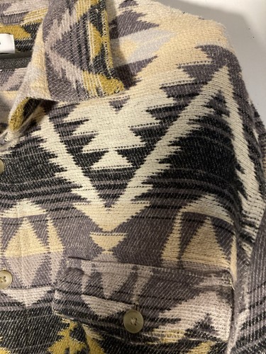 URBAN OUTFITTERS Jacquard Flannel Aztec Western Shirt Jacket Shacket-Size L - Bild 4 von 8
