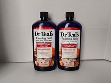 Dr. Teal's Warm Autumn Comfort Foaming Bath 34oz Each Lot Of 2