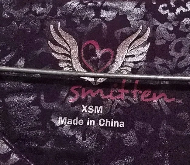 Exfoliante Smitten Statement XS Púrpura Iridiscente Estampado de Guepardo Talla XSM. Usado en excelente estado Foto 3 de 4