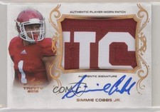 2018 Leaf Trinity Patch Auto Simmie Cobbs Jr #PA-SC1 Patch Auto x5u