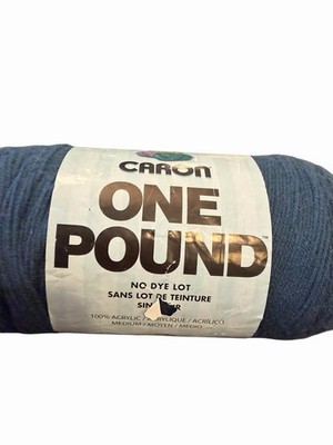 Caron One Pound Yarn Cape Cod Blue 100 Acrylic 16 oz 812 yds Knitting Crochet