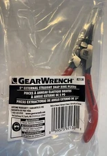 Gearwrench 82130 5" Forged External Snap Ring Pliers - Straight