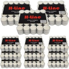Tea Lights 8 Hour Long Burn Night Light Candles Unscented Tealights 50 /100 /600