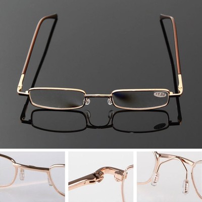 Augenschutz Quadratische Brillen Metall Presbyopische Brillen Lesebrille  Büro