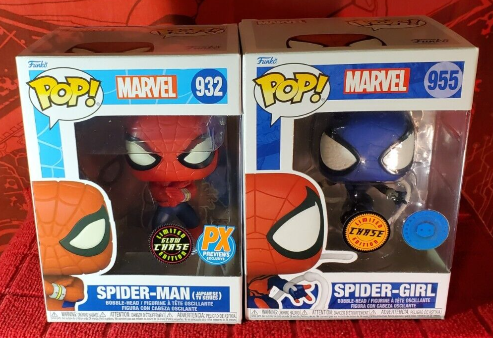 Funko Pop Marvel Chase Set - SPIDER-MAN Japanese Series #932