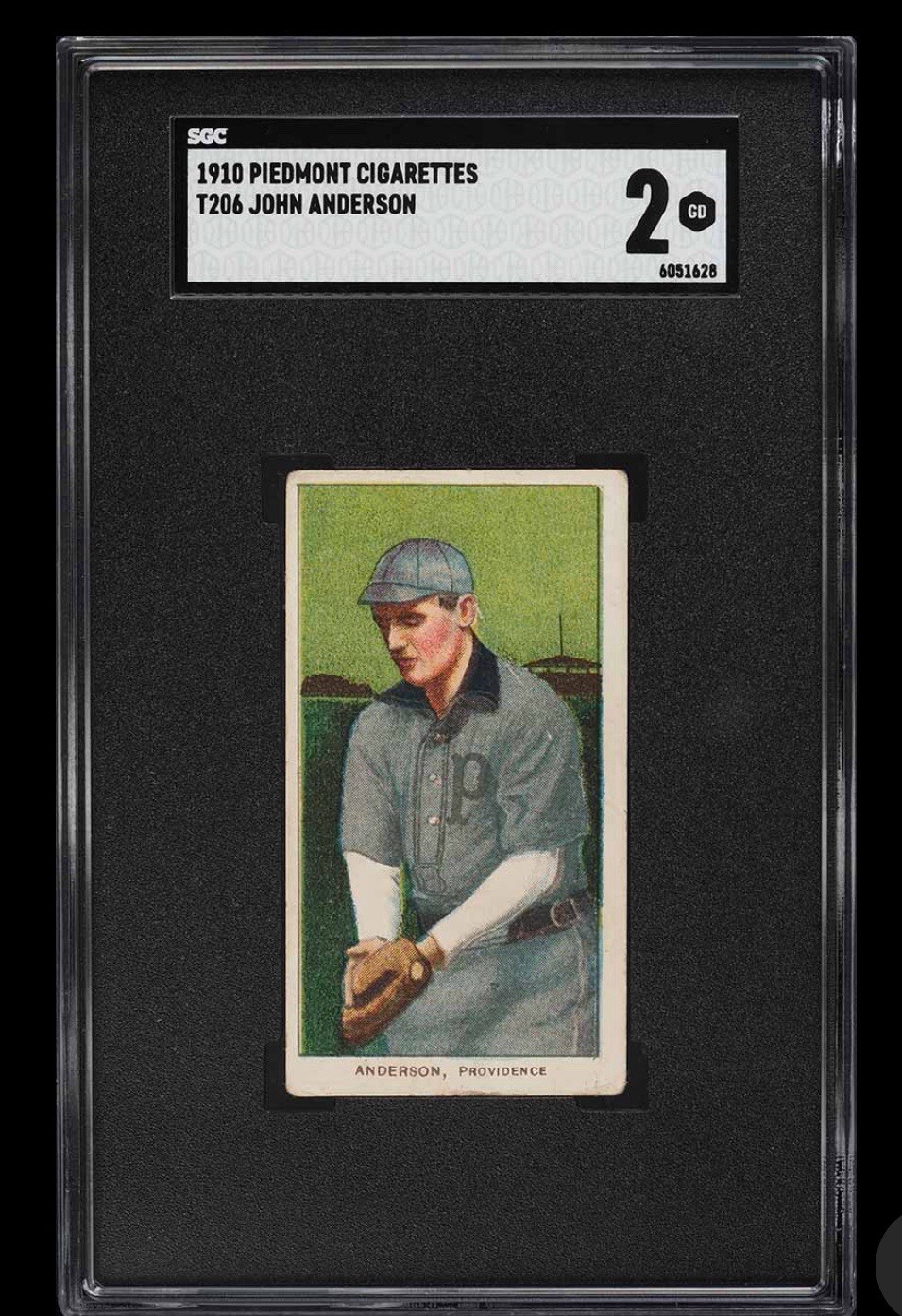 1909-11 T206 Piedmont JOHN ANDERSON SGC 2 Good 