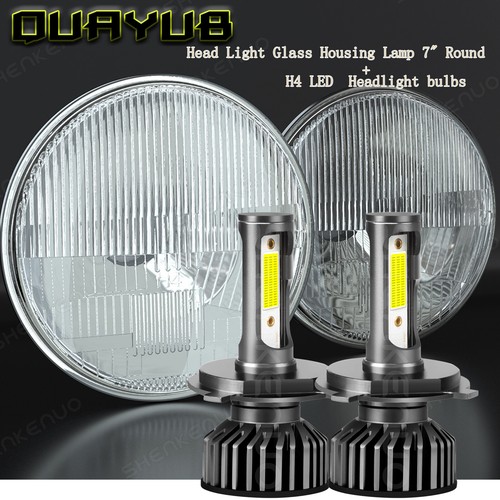 Pair 7" LED Headlights High/Low Beam For 1953-1977 Ford F100 F250 F350 Pickup - Afbeelding 41 van 61