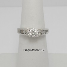 1CT Natural Round Diamond Solitaire Engagement Wedding Ring 14K White Gold