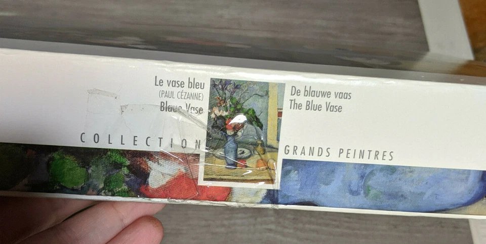 Difícil de encontrar 1997 Rompecabezas Nathan, Paul Cezanne Florero Azul Rompecabezas Arte, 2000 Piezas Foto 3 de 4