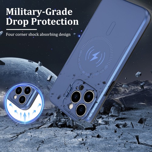 For Apple iPhone 15 14 Pro Max Safe Magnetic Case Shockproof Kickstand Cover - Picture 26 of 54