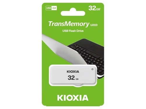 LU203W032GG4 Pendrive USB 2.0 32GB USB A YAMABIKO Color: White KIOXIA