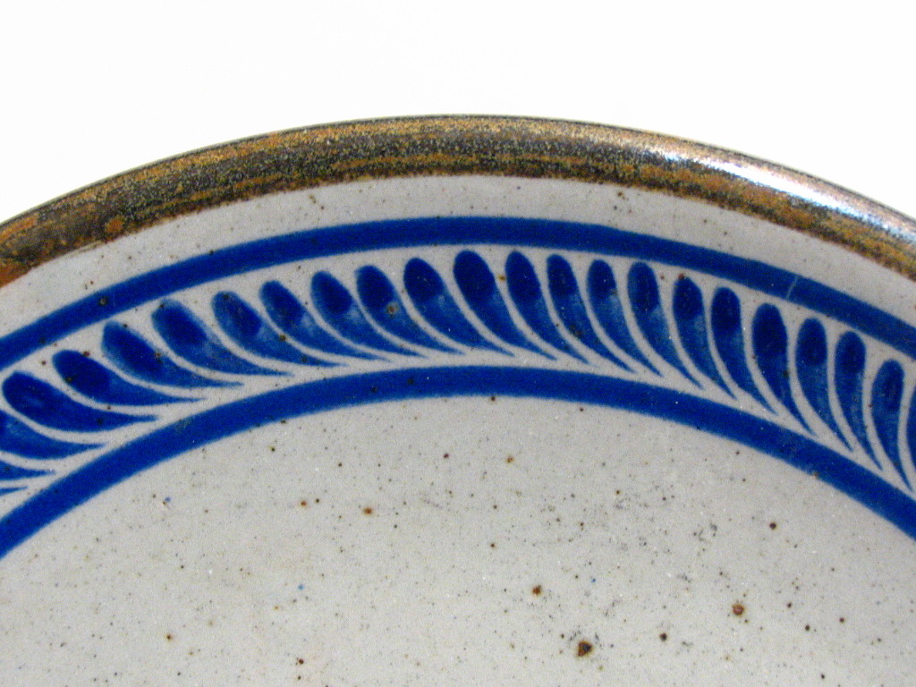 Signed Xochiquetzal Mexico Pottery Stoneware Diner Plate Creamer and Sugar Bowl