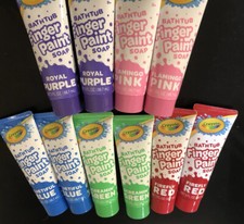 CRAYOLA Bathtub Finger Paint Soap Tubes 3 oz Lot Of 10 Variety Pack New