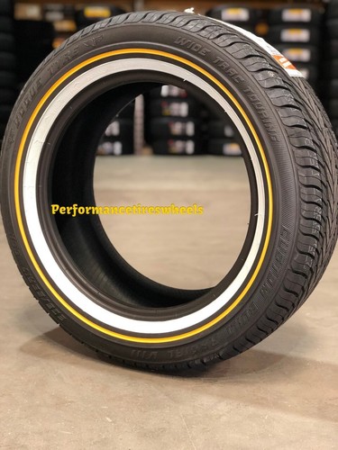 1 NEW 235-55r17 99H VOGUE CUSTOM BUILT RADIAL VIII GOLD WHITE RADIAL ...