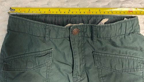 L.O.G.G. Label of graded goods H&M green cargo pants Size 9-10 Adj Waist Lined - Picture 4 of 14