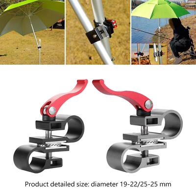 JIANGCHA Lot De 2 Supports De Parapluie Universels - Pliable, Pour Chaise De Pêche, Béquille De Vélo, Poussette