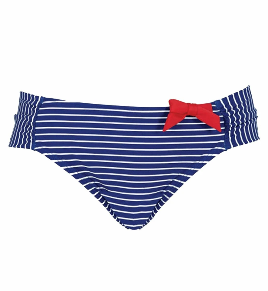 Panache Swim Britt STREIFEN Neckholderausschnitt Tankini oder Slips IN KOBALT/WEISS PS121 37C - Bild 4 von 4