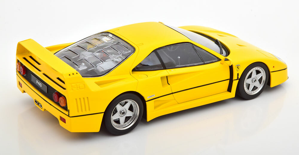 KK SCALE MODELS 1987 Ferrari F40 Yellow 1/18 Scale New
