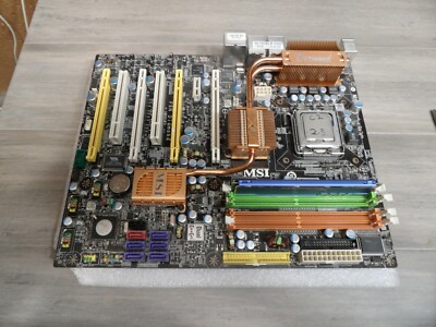 MS-7320 P6N Diamond Motherboard With Core2 E6550 CPU *Read* With 2Gb Ram