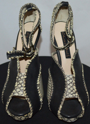 Chaussures Chrissie Morris Taille 37 - Vert/beige - Occasion
