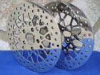 FOR HARLEY MESH FRONT & REAR SPOKE BRAKE ROTOR PAIR PARTS CHOPPER