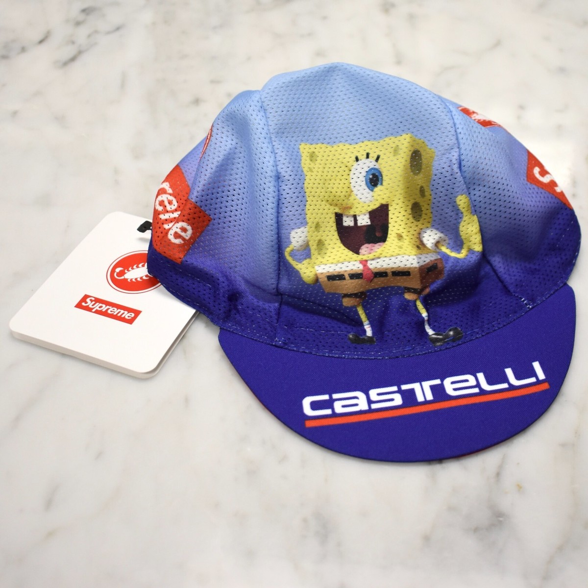 Supreme Sponge Bob SquarePants Castelli Cycling Cap Unisex