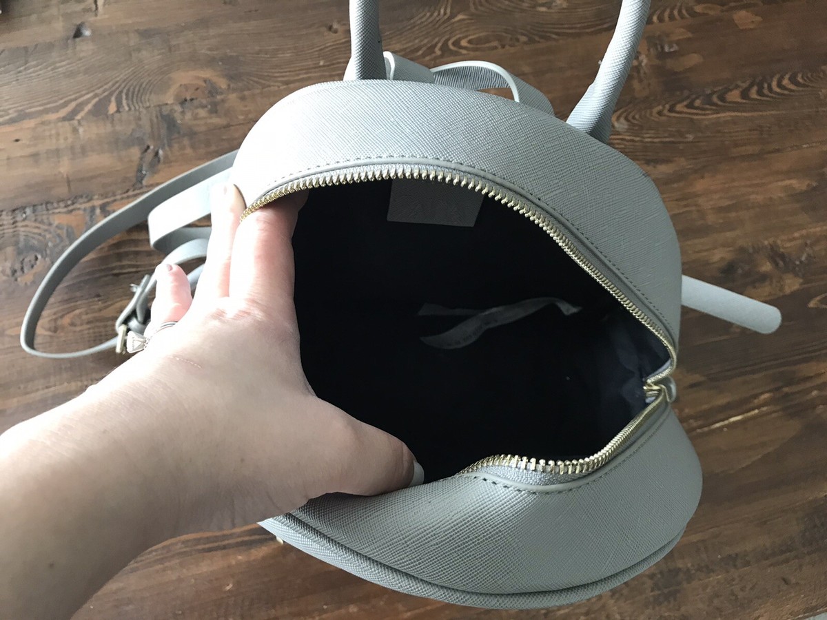 Zara light grey backpack. ZARA Soft Backpack With Pockets Gray | eBay main image 4