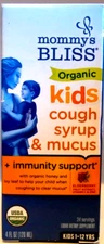 Mommy's Bliss Organic Cough Syrup & Mucus for Kids, 4 Fl Oz