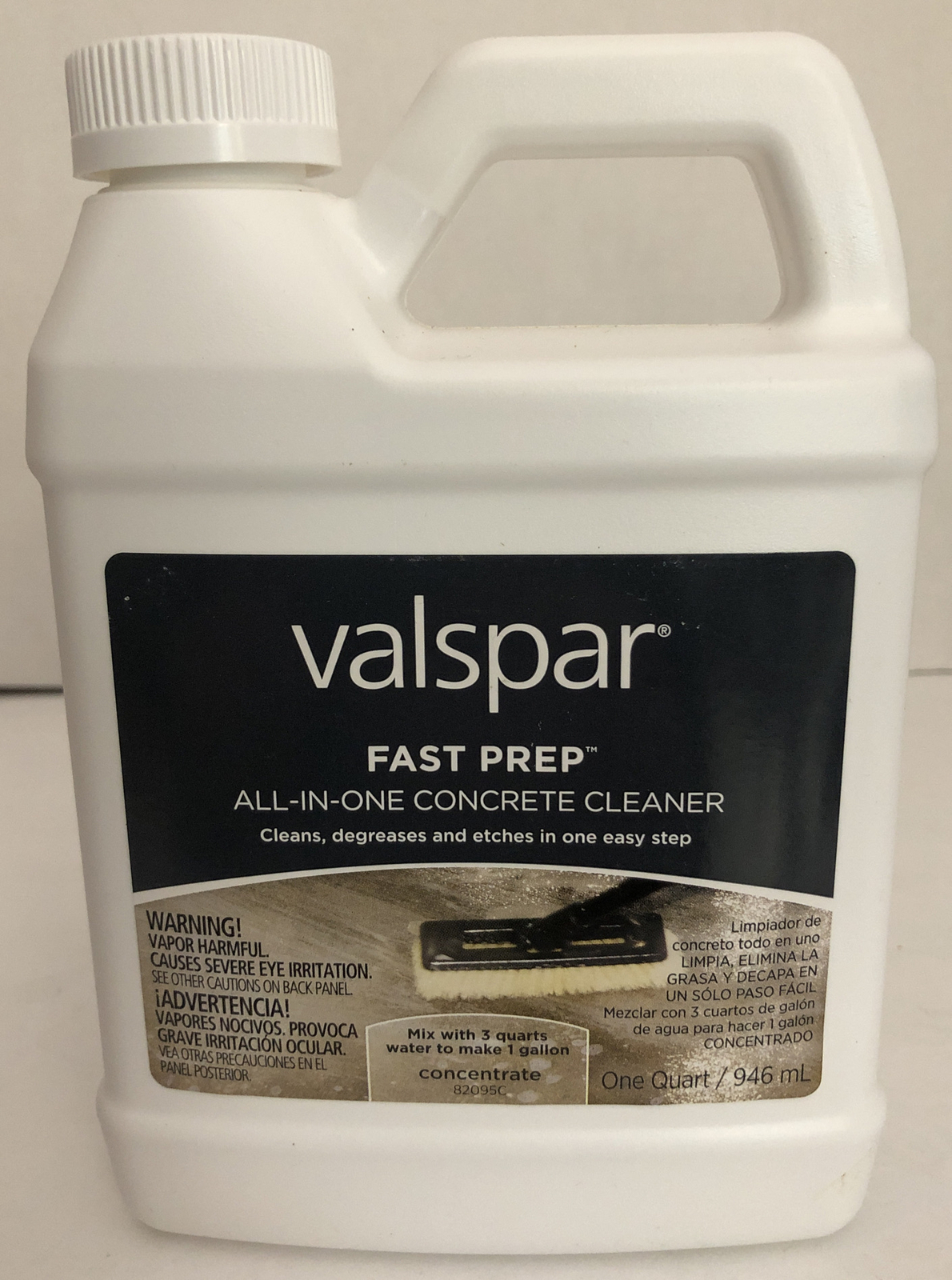 Valspar 82095C Fast Prep AllInOne Concrete Cleaner,1 QuartNEWRARE