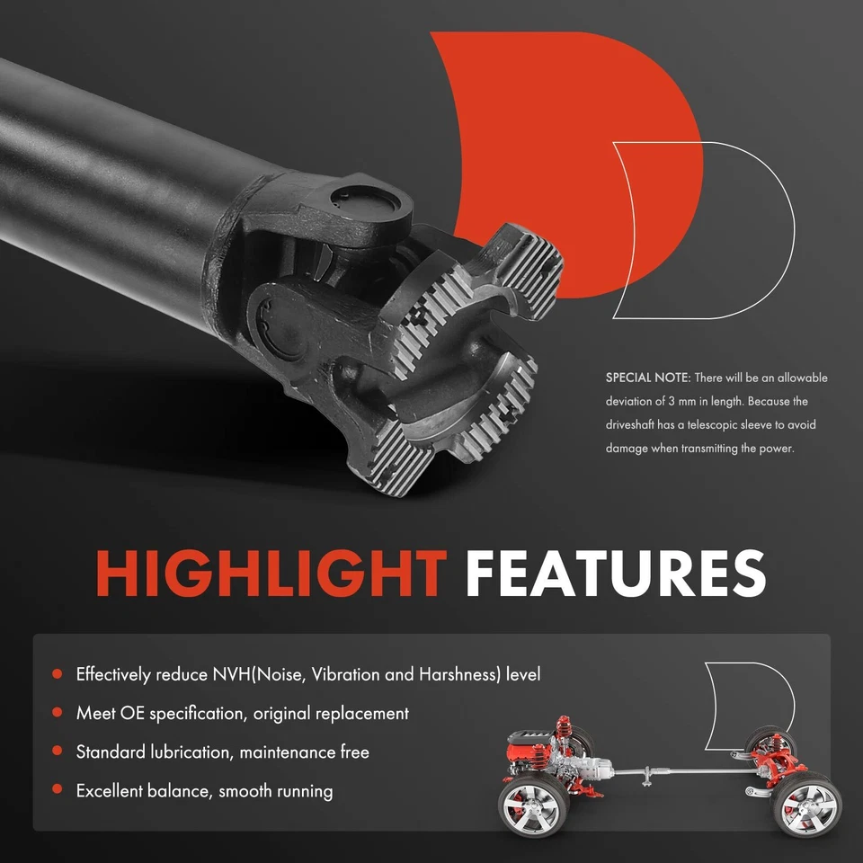 Реквизитный вал привода премиум-класса в сборе задняя сторона для Ram 4500 5500 2011-2018 - Изображение 4 из 4