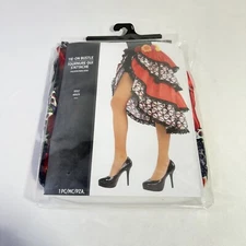 NEW Day Of The Dead Tie On Bustle Adult Standard Halloween Party Costume