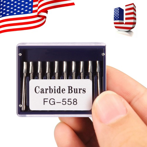 10Pcs FG Dental Carbide Burr Burs Drills FG 2/3/4/5/701/ 330/1558 for High Speed - Picture 97 of 142