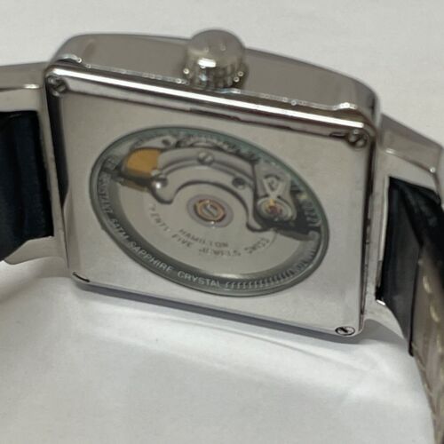 Hamilton Frank Lloyd 000221 Date Black Dial AT Mens Watch From JAPAN - Picture 8 of 12