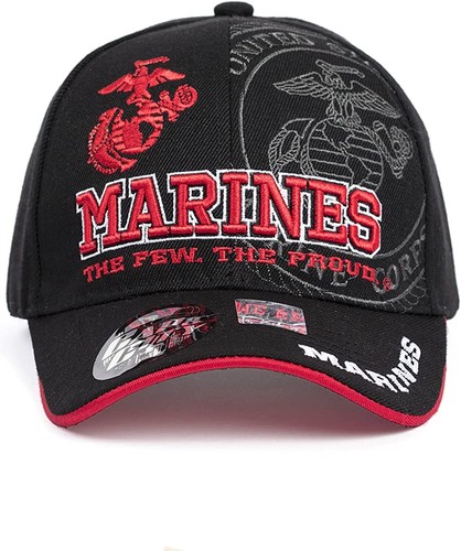US Marine Corp Officially Licensed Veteran Adjustable Military Baseball Cap Hat - Picture 6 of 27